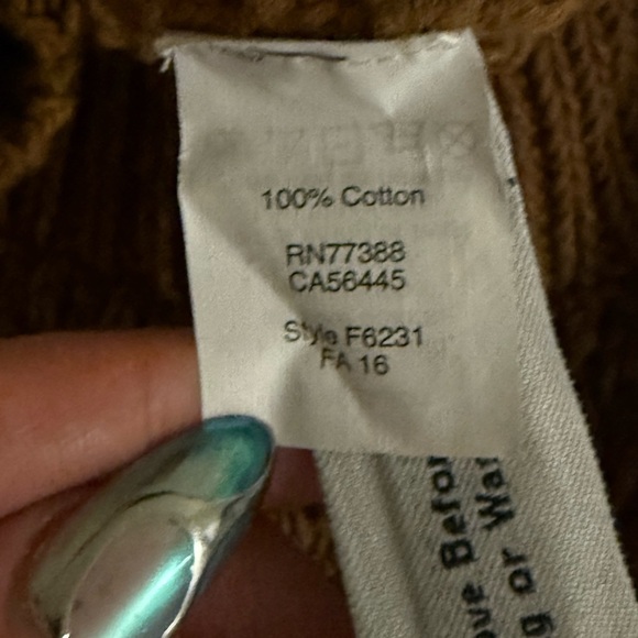 Madewell French Quarter Pullover Sweater Open Knit Crochet Style Size XS Brown - Picture 8 of 8